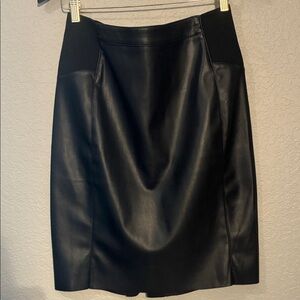 Vero Moda Black Faux Leather Pencil Skirt